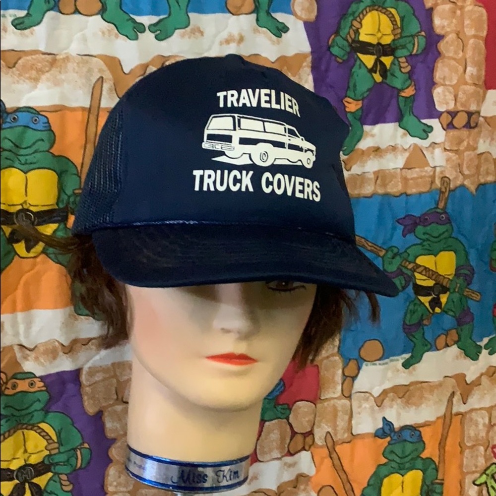 Vtg Trucker Travelier Truck Covers Hat